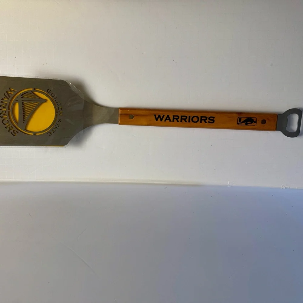 The Spatula NBA Golden State Warriors Wood Handle BBQ W/Integrated Bottle Opener